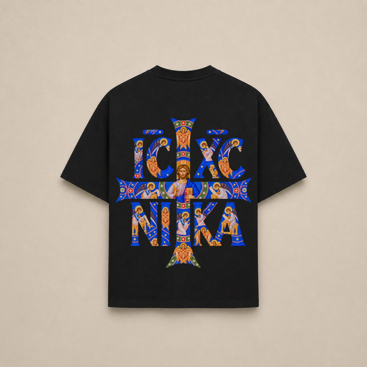 "IC XC NIKA“ OVERSIZED SHIRT