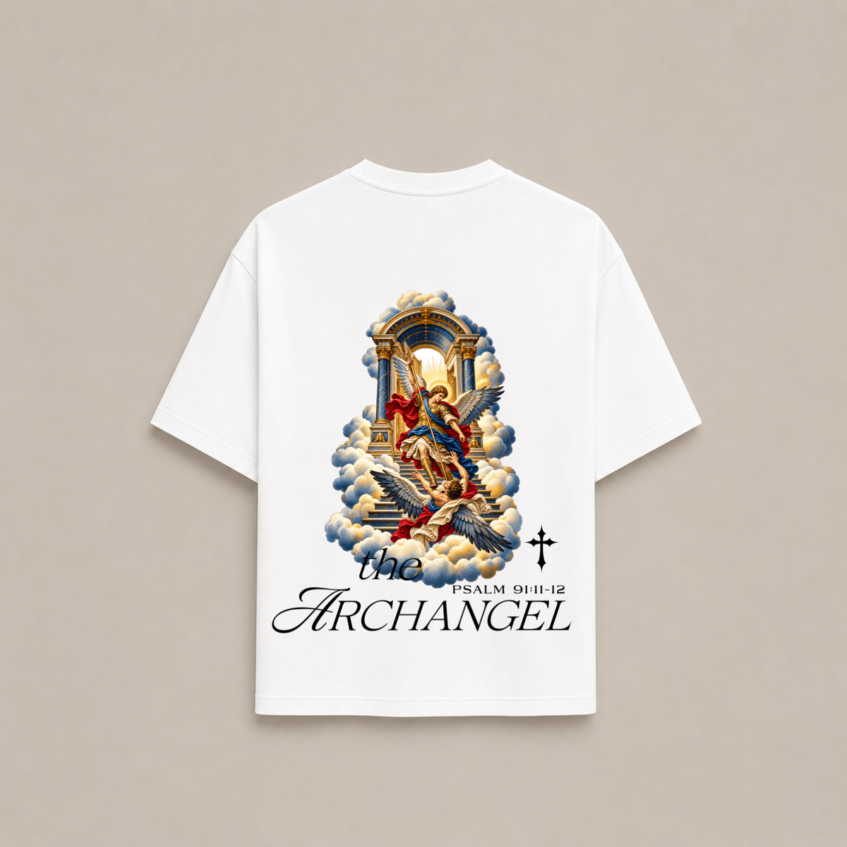 “ARCHANGEL PSALM 91:11“ OVERSIZED SHIRT