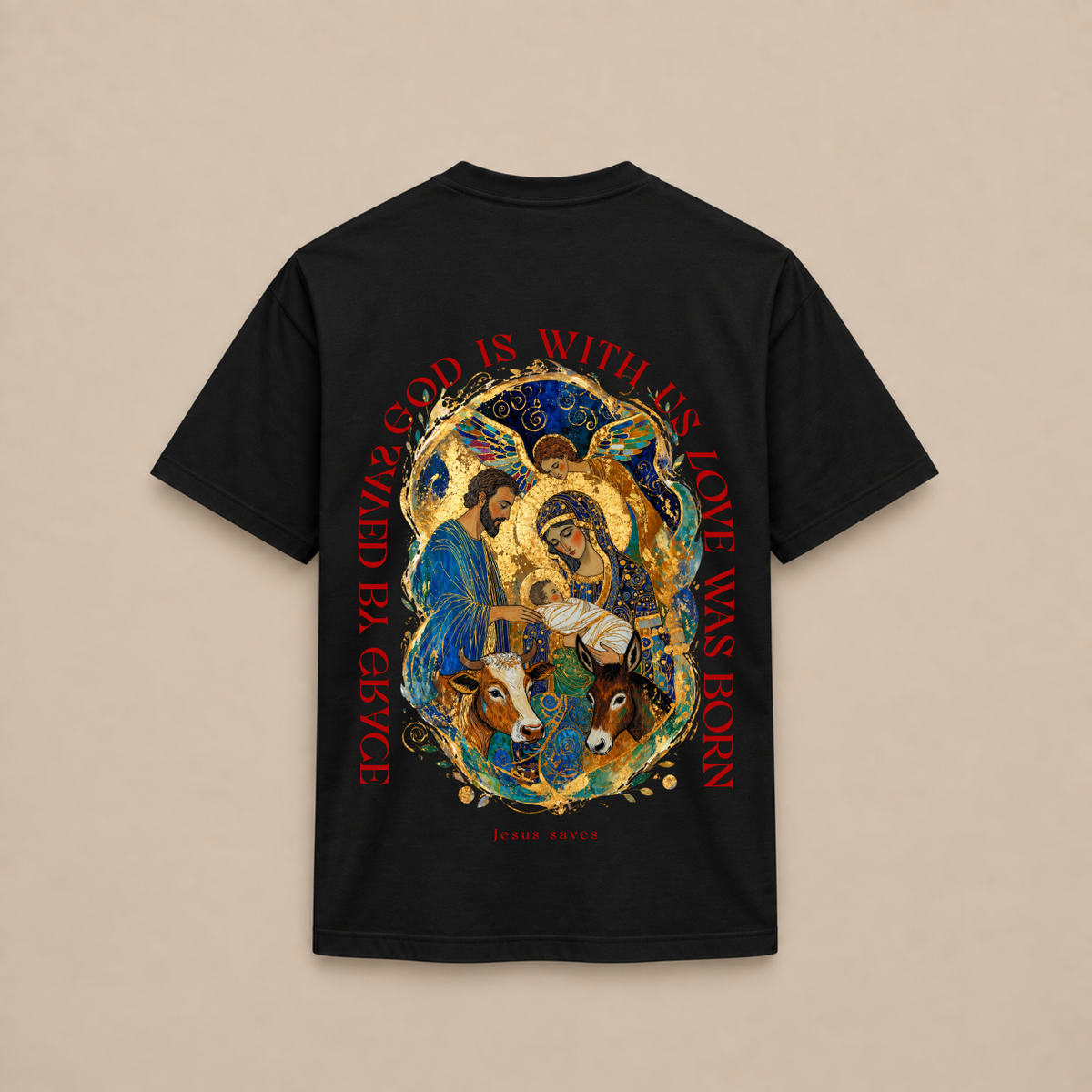 "JESUS SAVES" PREMIUM SHIRT