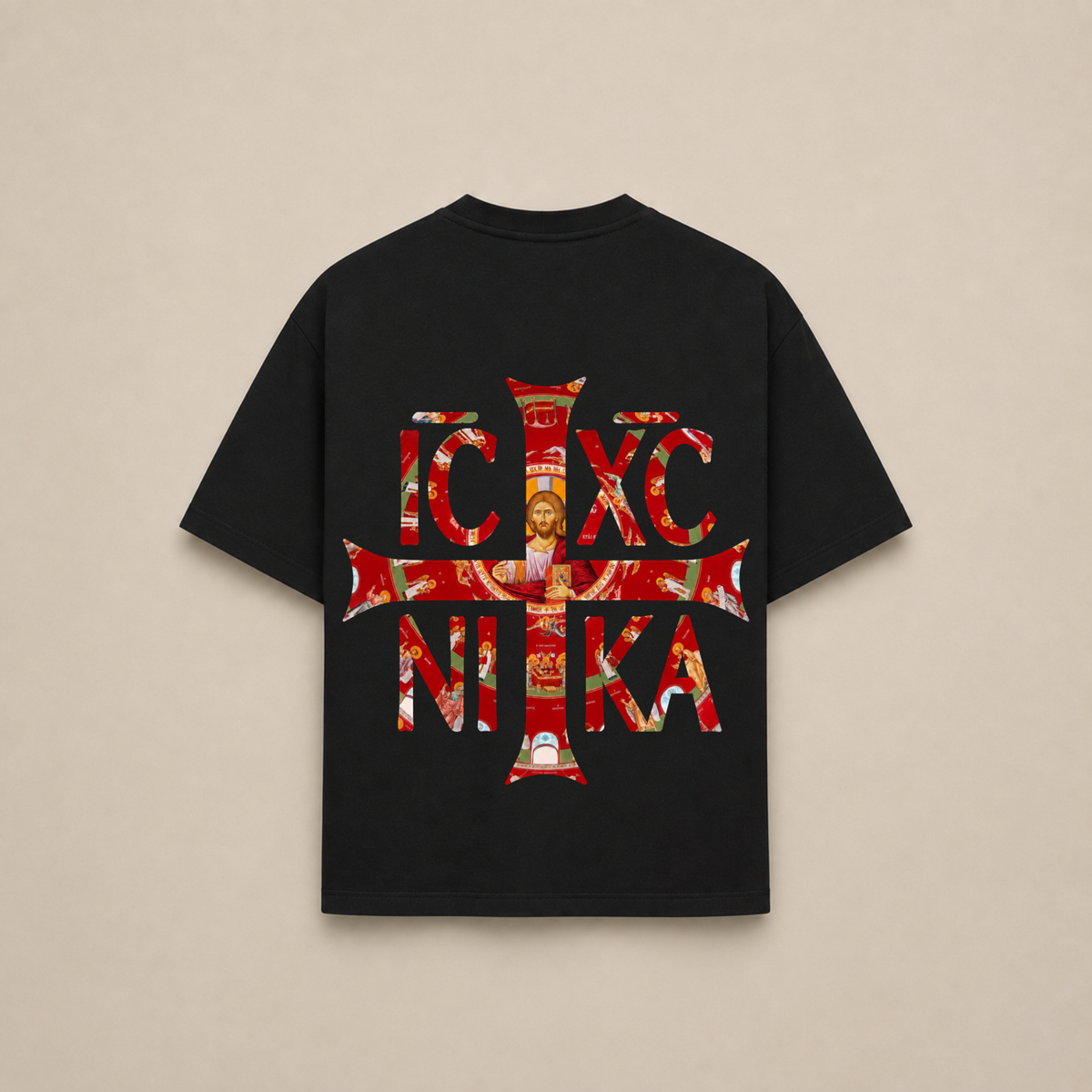 "NIKA RED" OVERSIZED SHIRT