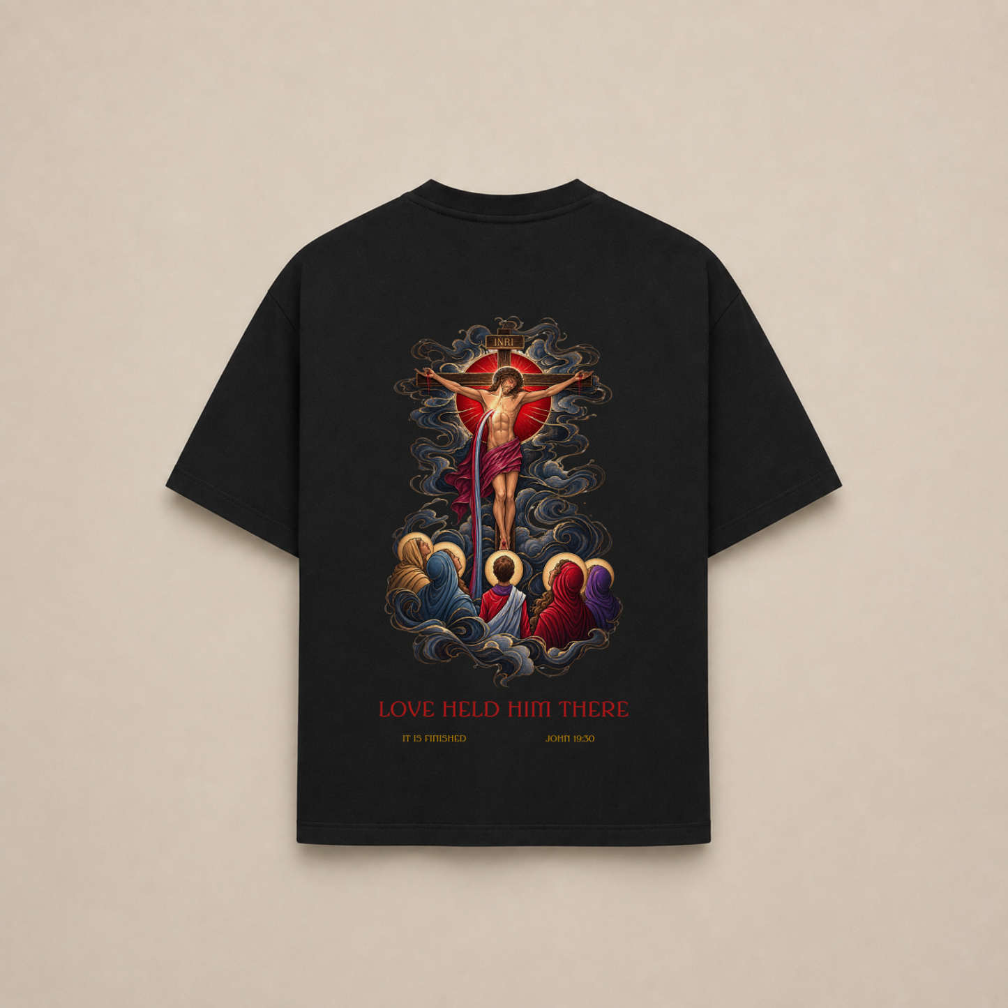 "IT IS FINISHED" OVERSIZED SHIRT