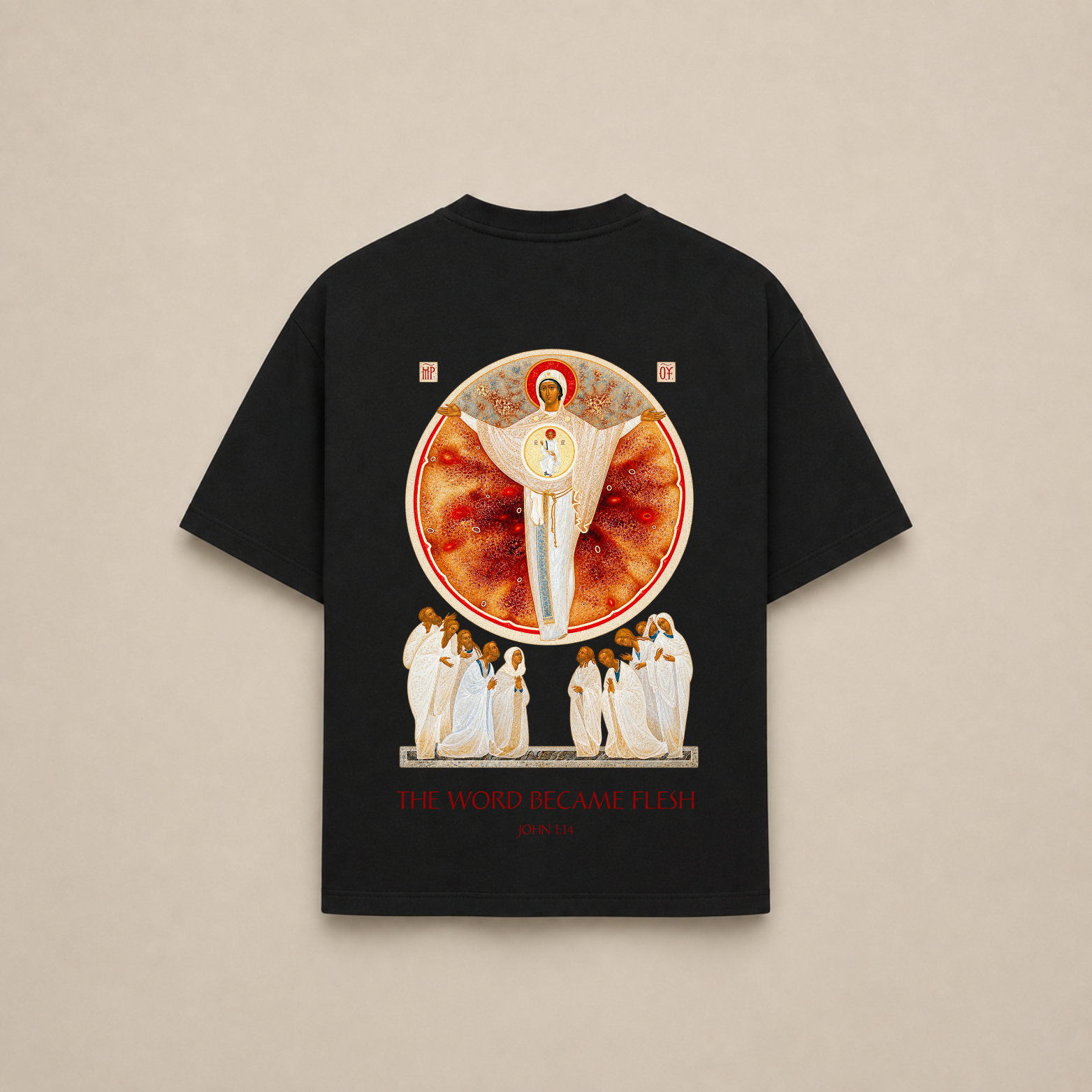 “GOD WITH US“ OVERSIZED SHIRT