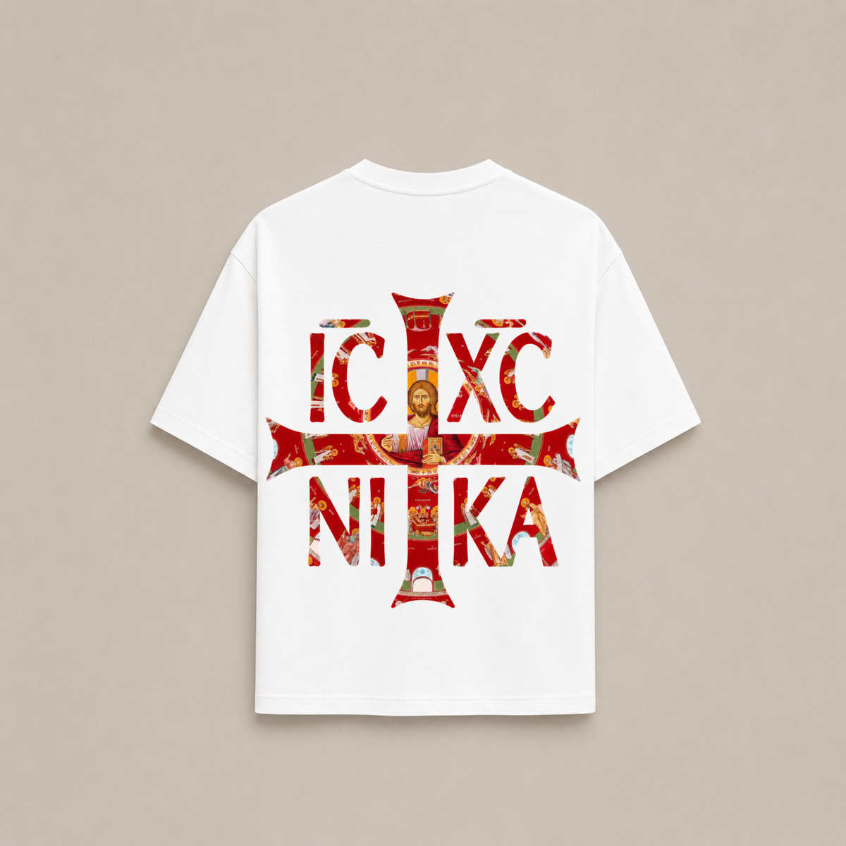 "NIKA RED" OVERSIZED SHIRT