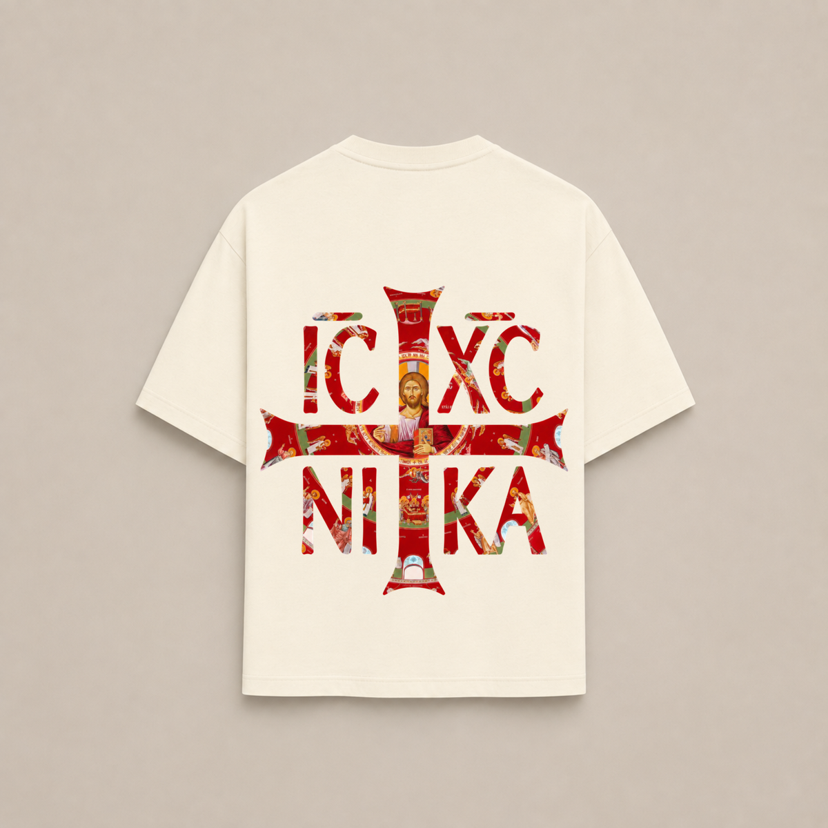 "NIKA RED" OVERSIZED SHIRT