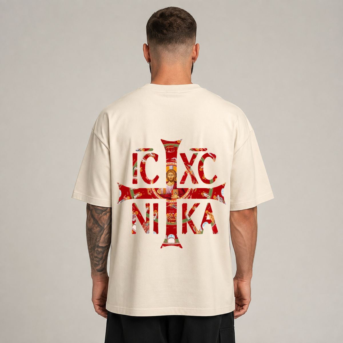 "NIKA RED" OVERSIZED SHIRT