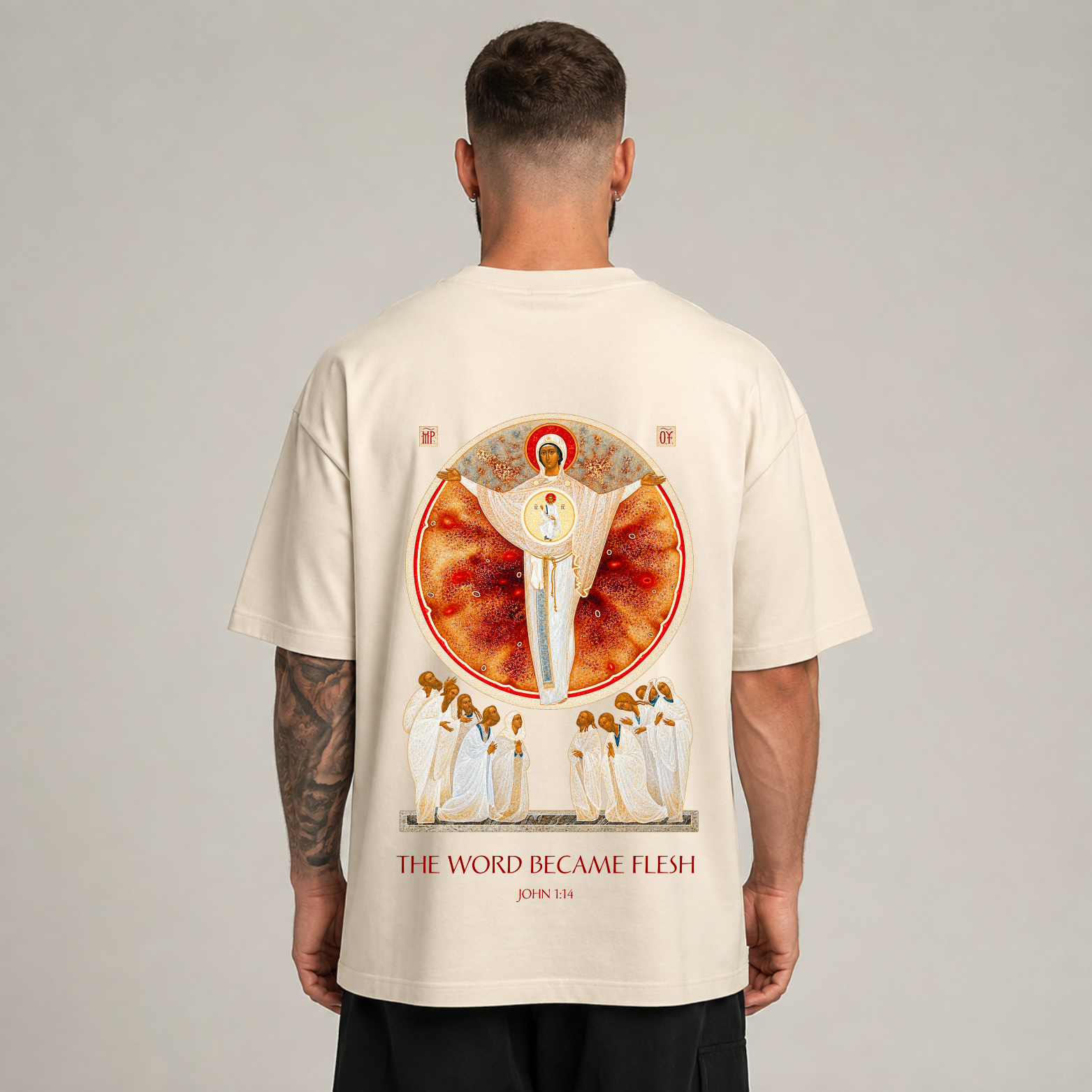 “GOD WITH US“ OVERSIZED SHIRT