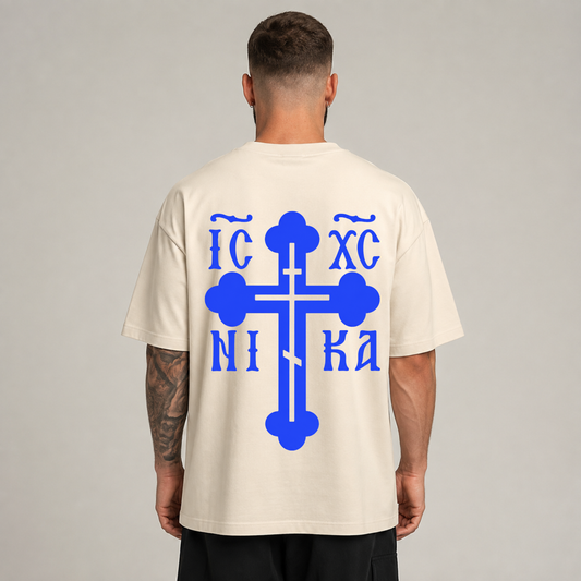 "CROSS" OVERSIZED SHIRT