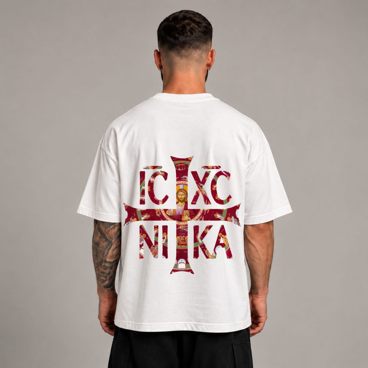 "NIKA BURGUNDY" OVERSIZED SHIRT