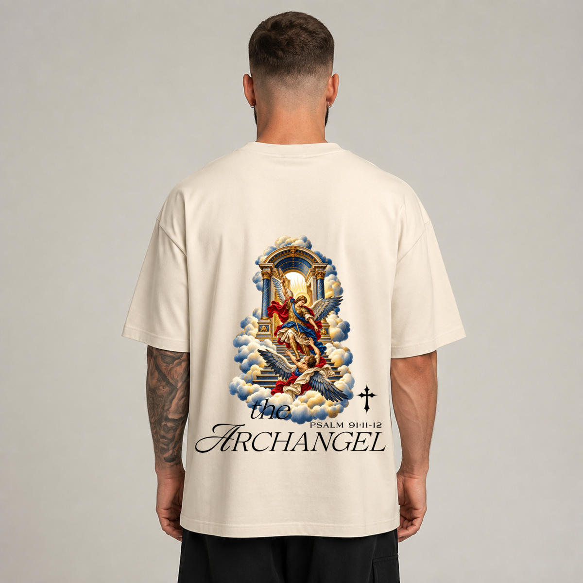 “ARCHANGEL PSALM 91:11“ OVERSIZED SHIRT