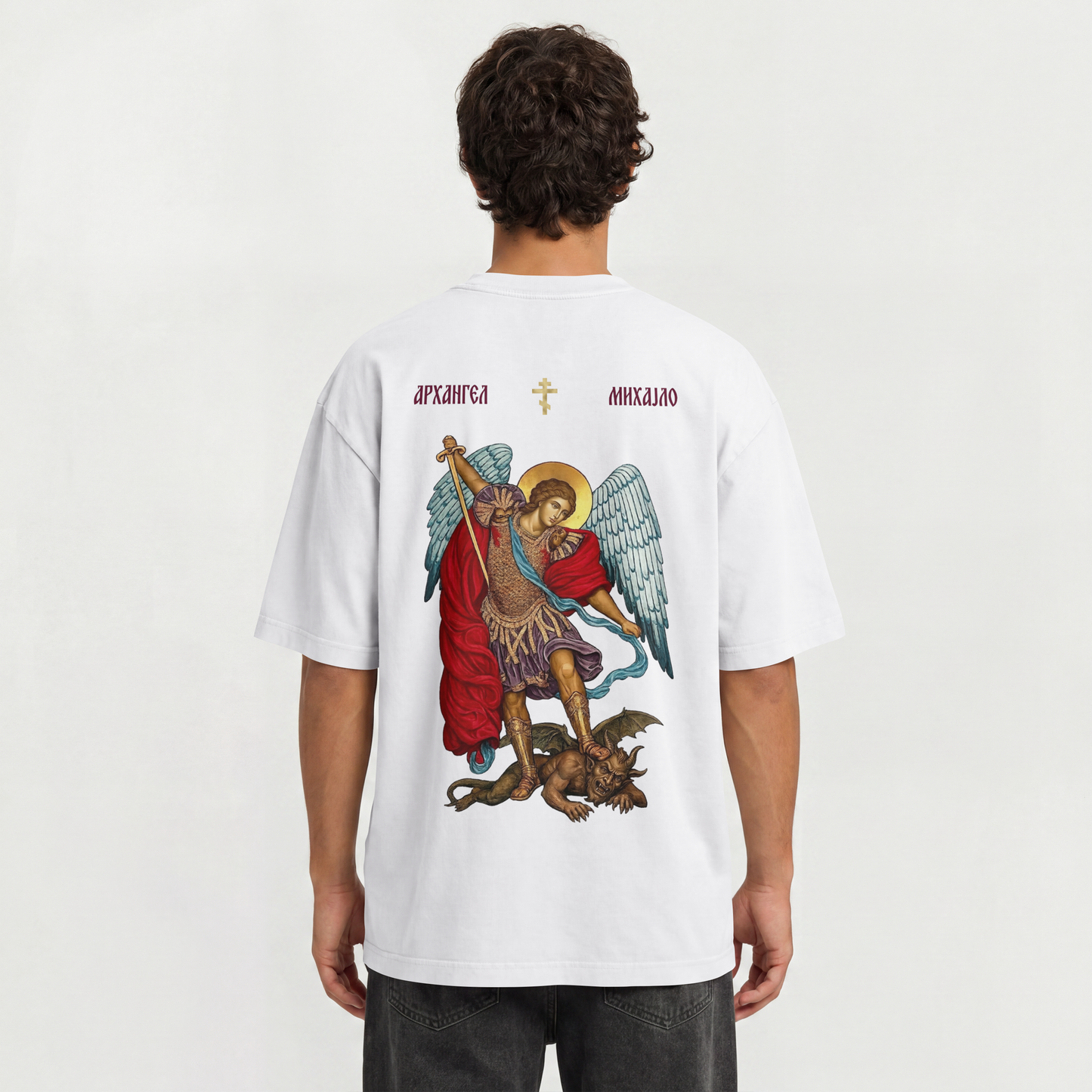 "PRINCE OF ANGELS" OVERSIZED SHIRT