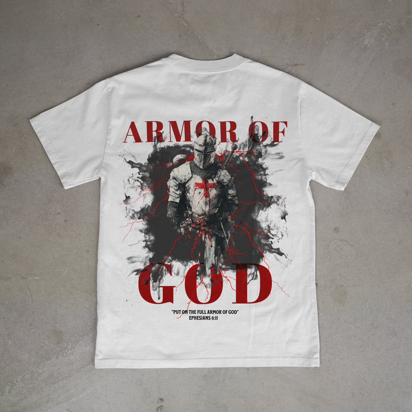 "ARMOR OF GOD" OVERSIZED SHIRT