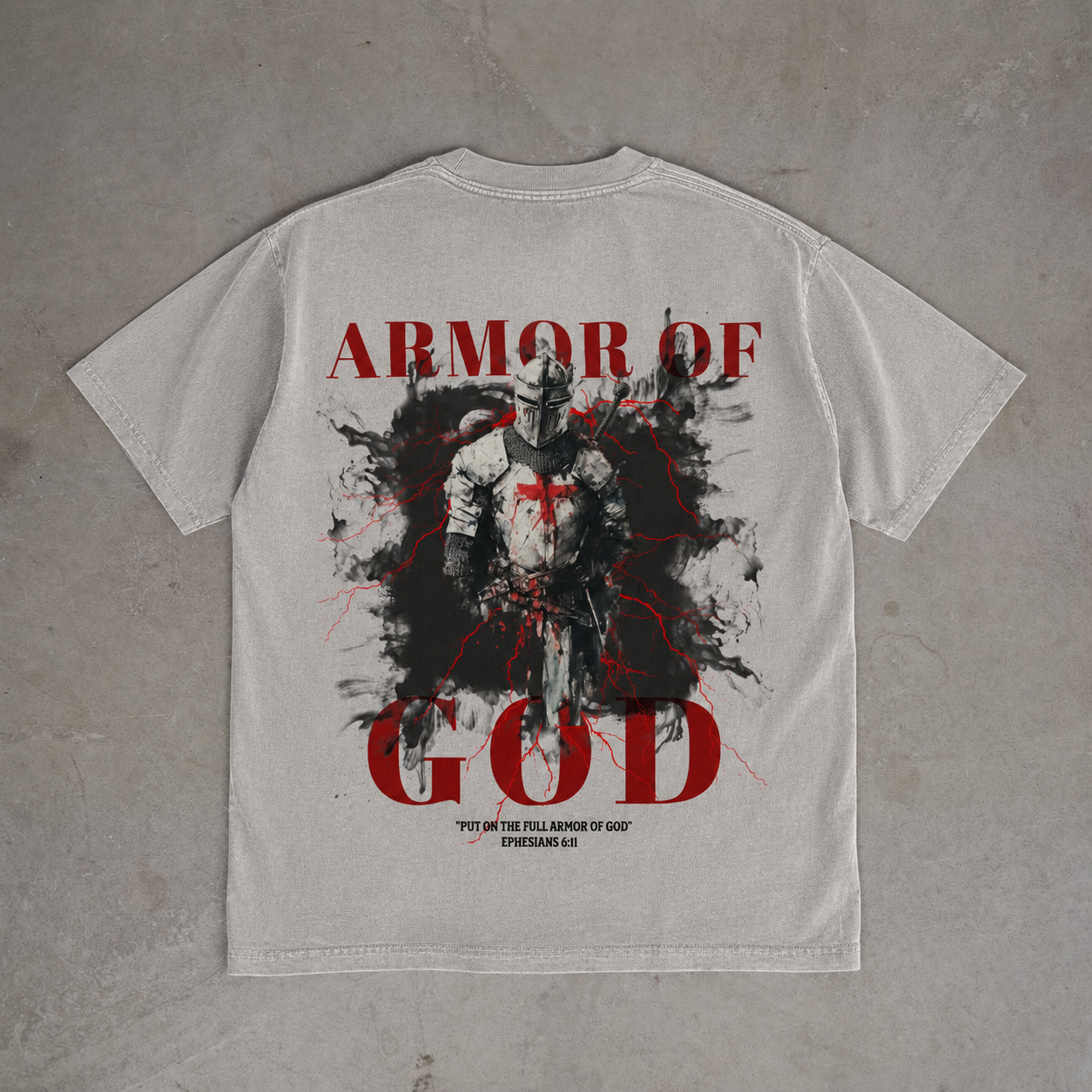 "ARMOR OF GOD" OVERSIZED SHIRT