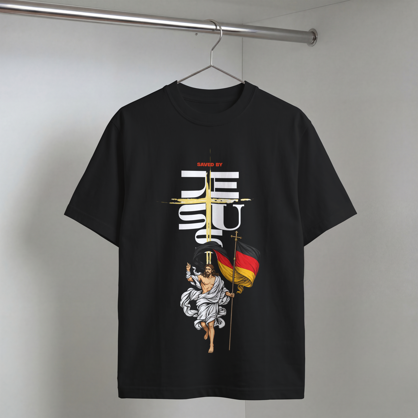 "GERMANY WITH JESUS" OVERSIZED SHIRT