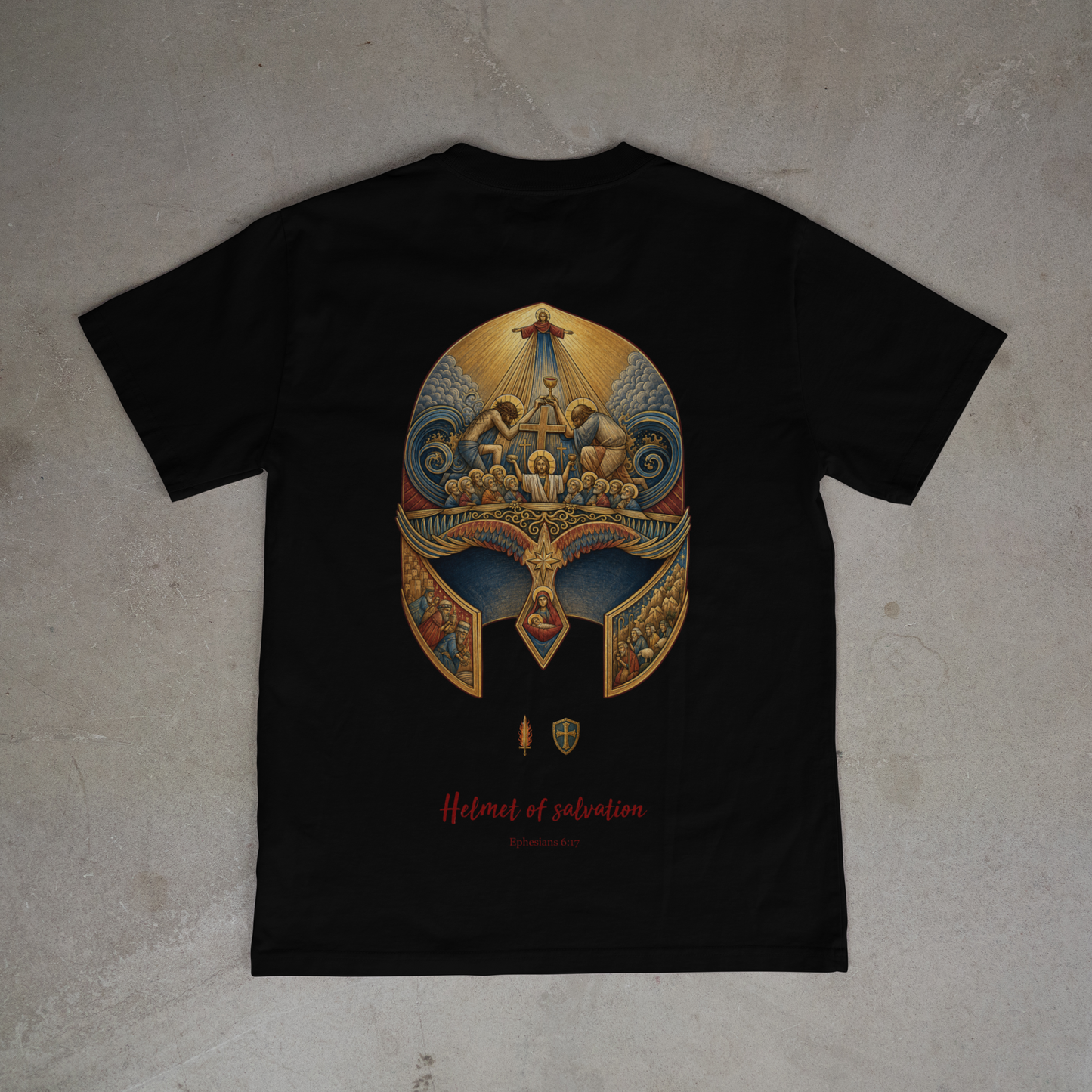 "HELMET OF SALVATION" OVERSIZED SHIRT