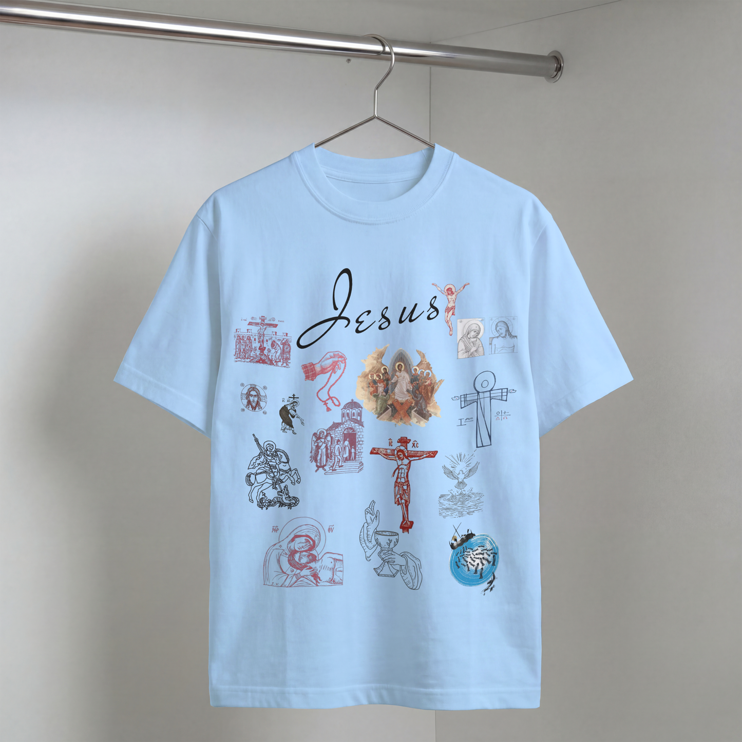 "IESUS SALVAT" OVERSIZED SHIRT