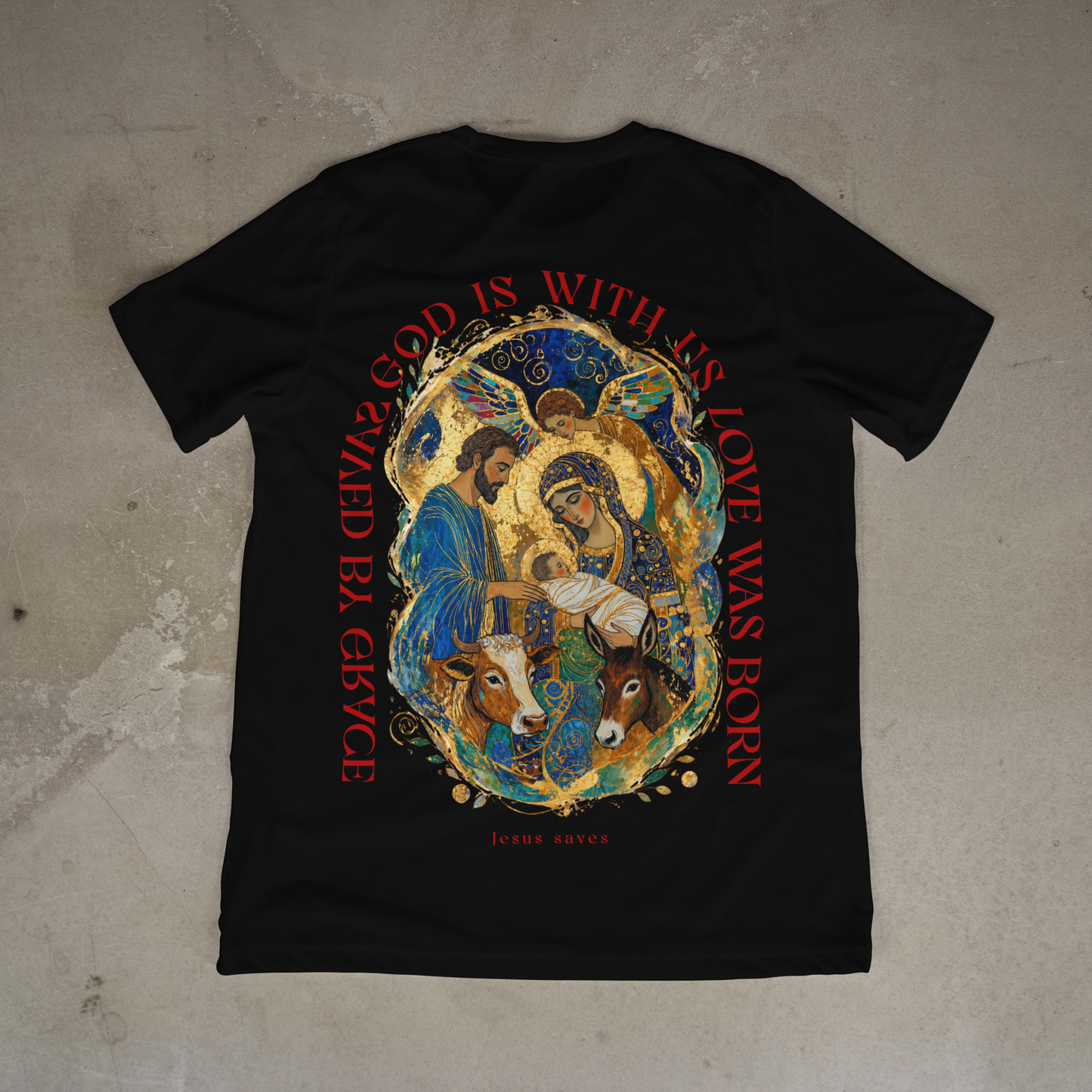 "JESUS SAVES" PREMIUM SHIRT