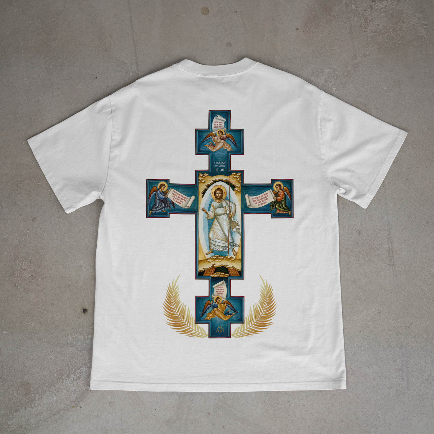 "RESURRECTION CROSS" OVERSIZED SHIRT