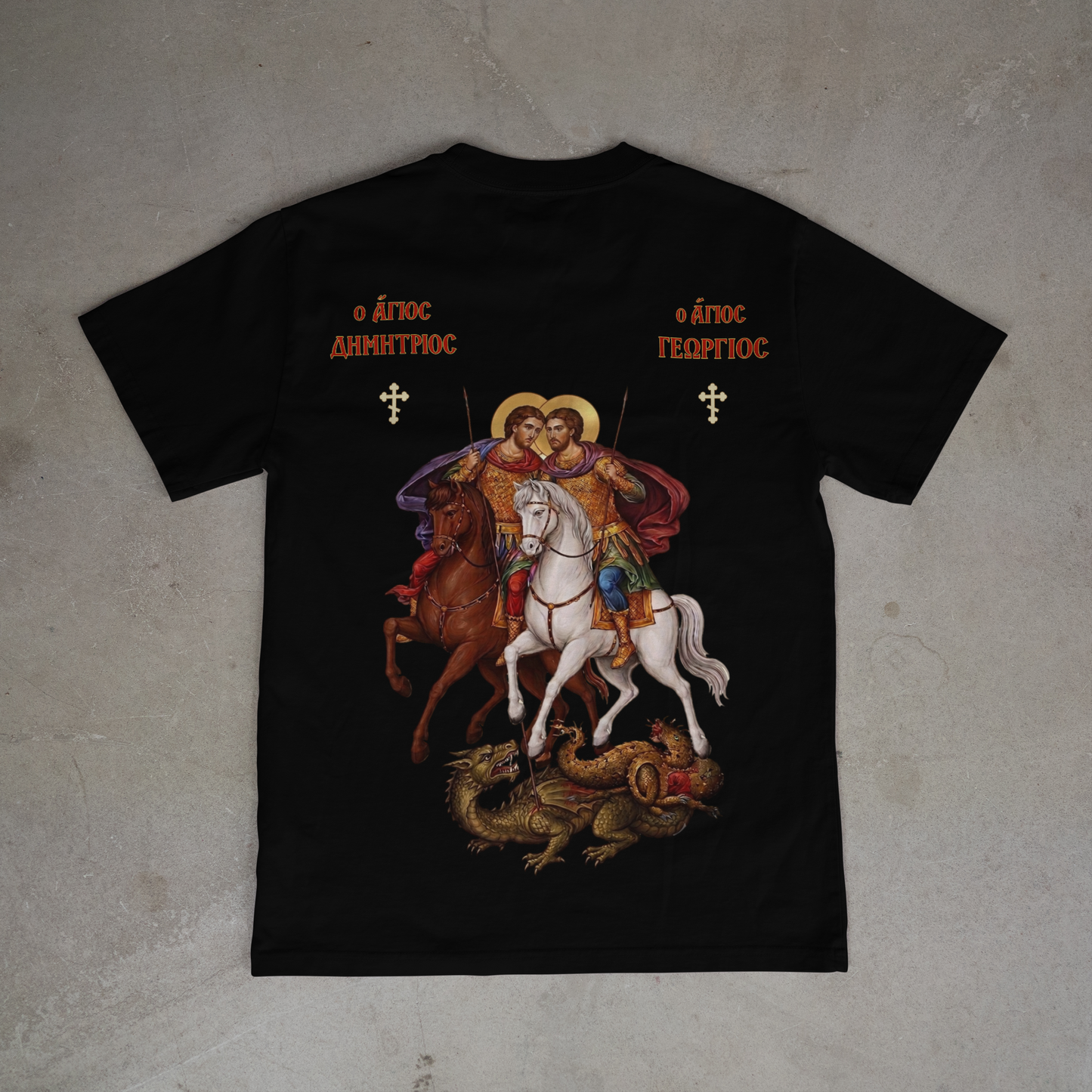 "SAINT DIMITRIOS X SAINT GEORGE" OVERSIZED SHIRT