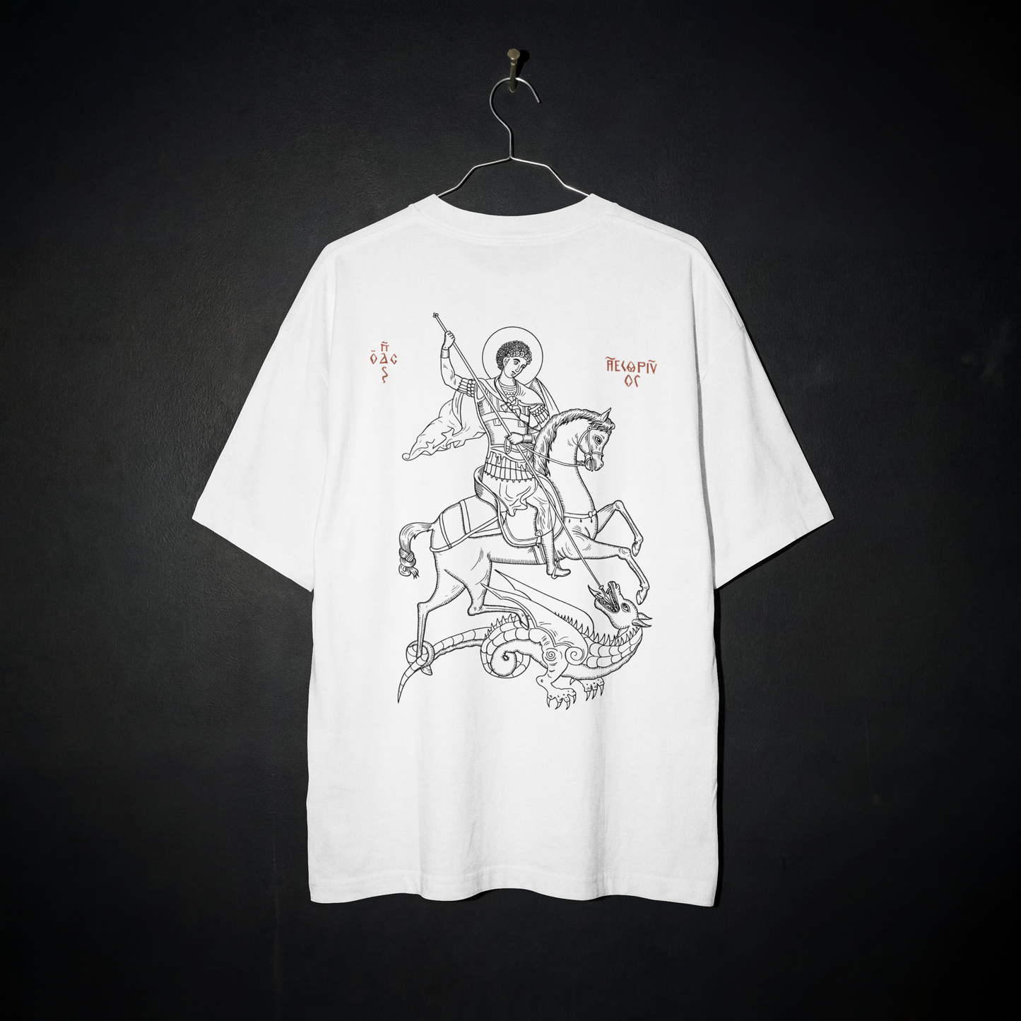 "SAINT GEORGE WARRIOR" OVERSIZED SHIRT