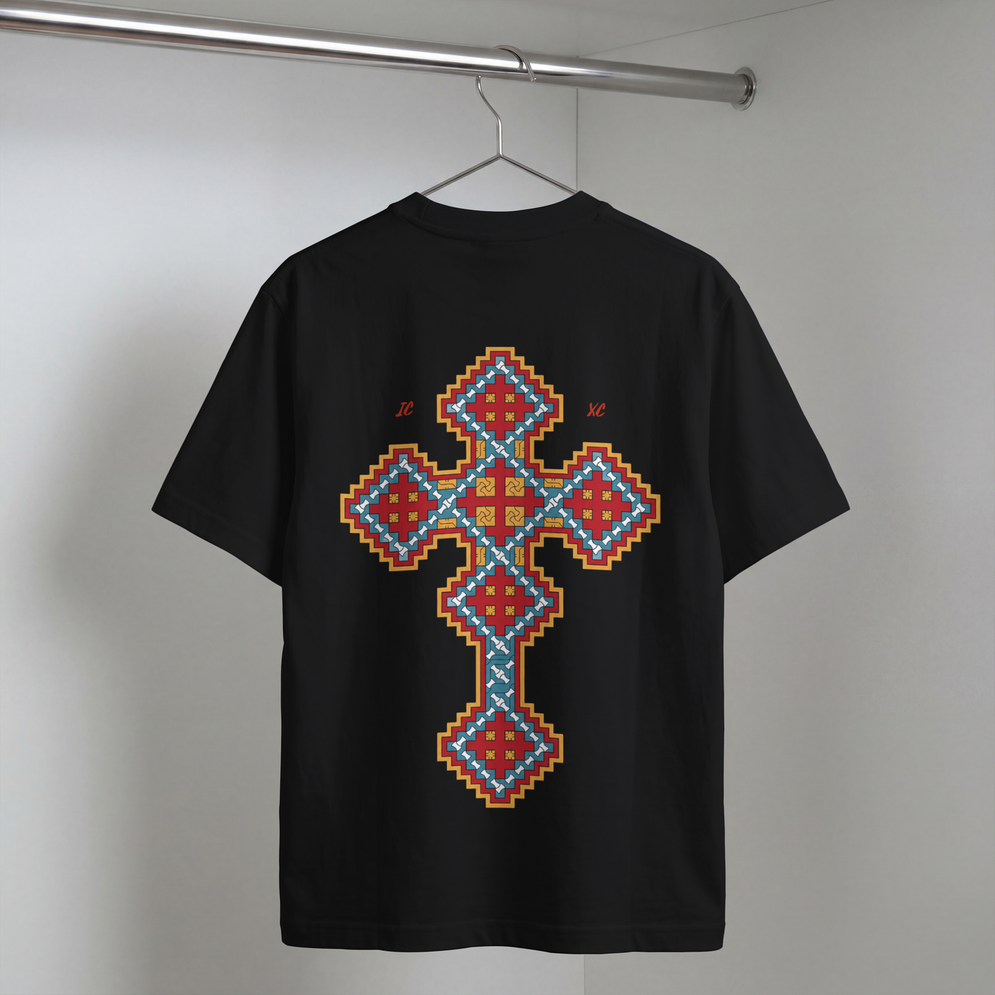 "CHRIST CROSS" OVERSIZED SHIRT