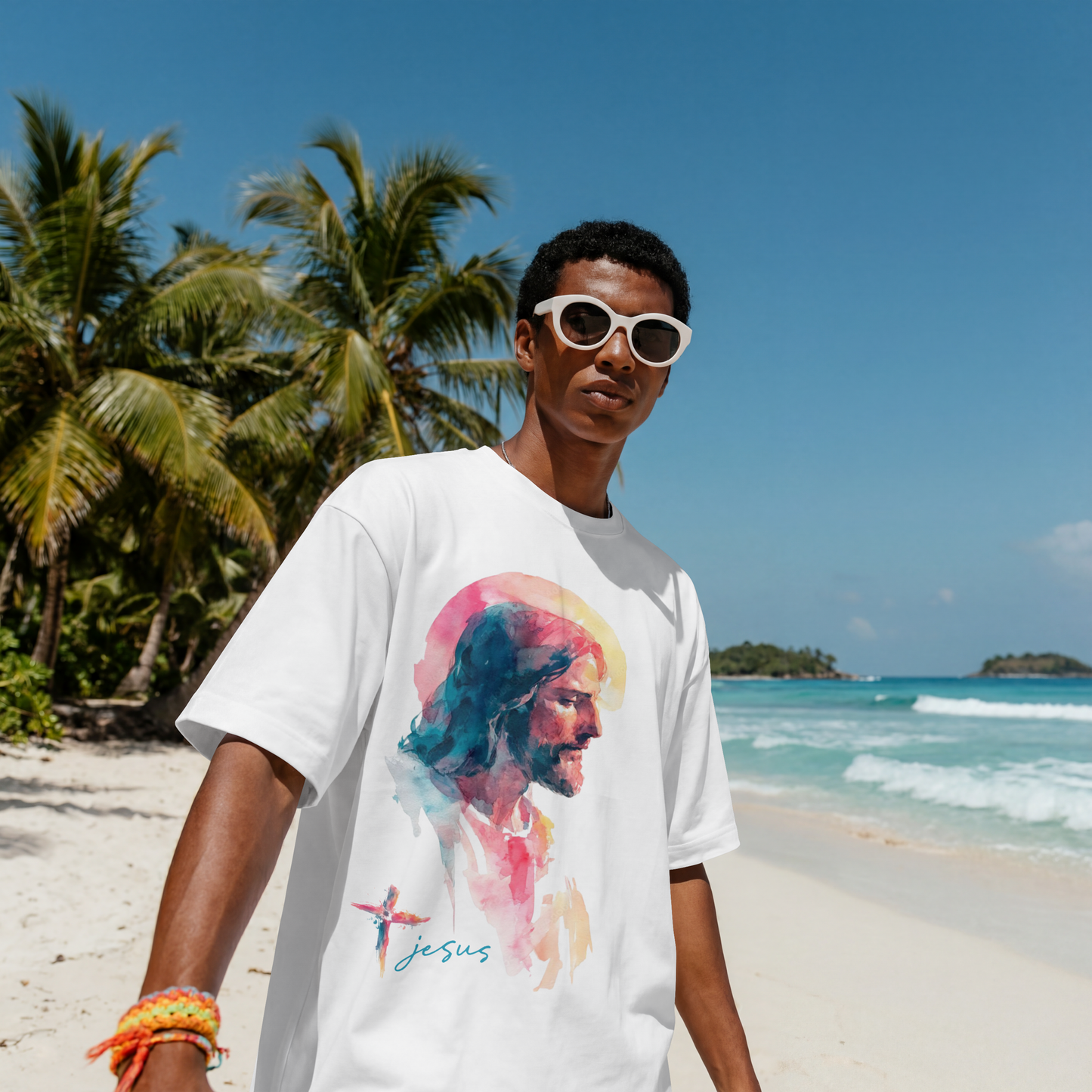 "JESUS" OVERSIZED SHIRT